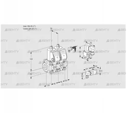 VCS1E25R/25R05NNWR/PP-1/PPBY (88105286) Сдвоенный газовый клапан Kromschroder