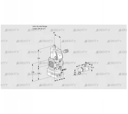 VAG3-/50R/NWAE (88021138) Газовый клапан с регулятором соотношения Kromschroder