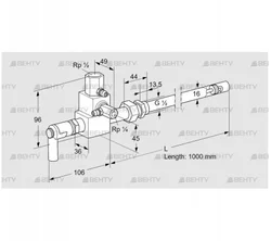 ZMI 16B1000R (84230100) Пилотная горелка Kromschroder