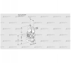 VAV1-/25R/NWAK (88013153) Газовый клапан с регулятором соотношения Kromschroder