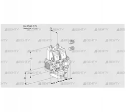 VCH1E20R/15R05FNHEVWR3/PPPP/PPPP (88102505) Клапан с регулятором расхода Kromschroder