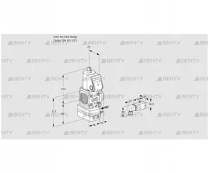 VAG1-/15R/NWBE (88000353) Газовый клапан с регулятором соотношения Kromschroder