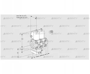 VCD1E15R/15R05D-100NWL/PPPP/PPPP (88107822) Регулятор давления Kromschroder