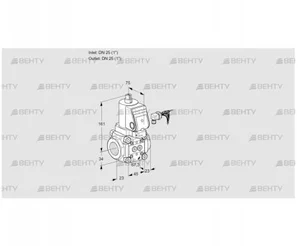 VAN125R/NQSR (88025016) Сбросной газовый клапан Kromschroder