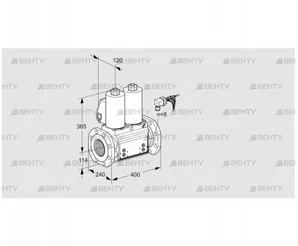 VCS9125F05NNALB/PPPP/PPPP (88204261) Сдвоенный газовый клапан Kromschroder