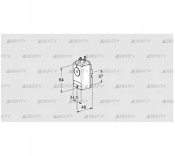 DG 45VC5-5W (84448810) Датчик-реле давления газа Kromschroder