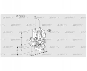 VCD1E25R/25R05ND-100QR/PPPP/PPPP (88100463) Регулятор давления Kromschroder