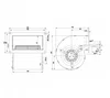 Центробежный вентилятор ebmpapst D2E097BE0165