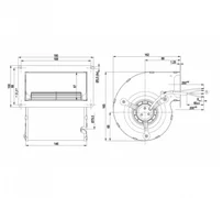 Центробежный вентилятор ebmpapst D2E097BE0165