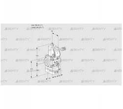 VAV125R/NWAK (88006904) Газовый клапан с регулятором соотношения Kromschroder