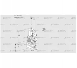 VAD1E25R/15R05FD-25WR/PP/PP (88102072) Газовый клапан с регулятором давления Kromschroder