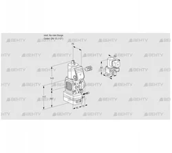 VAG1-/15R/NKBE (88004359) Газовый клапан с регулятором соотношения Kromschroder