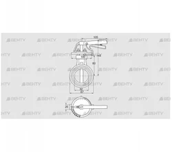 DKR 32Z03H100D (72702040) Дроссельная заслонка Kromschroder