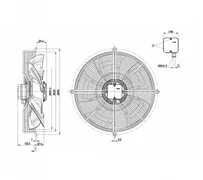 Осевой вентилятор ebmpapst S8D500AJ0901
