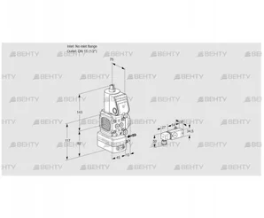 VAG1-/15R/NWBK (88029983) Газовый клапан с регулятором соотношения Kromschroder