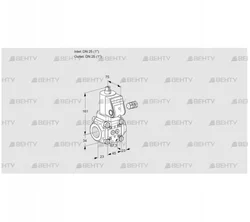 VAN125R/NK (88012144) Сбросной газовый клапан Kromschroder