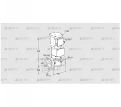 VK 200F10T5HG6L3 (85315701) Газовый клапан с приводом Kromschroder