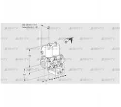 VCG2E40R/40R05NGEWL/PPPP/PPPP (88100202) Клапан с регулятором соотношения Kromschroder