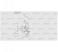 VAG1T15N/NQBK (88034441) Газовый клапан с регулятором соотношения Kromschroder