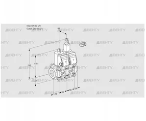 VCS2E50R/50R05NLWR/PPPP/PPPP (88105149) Сдвоенный газовый клапан Kromschroder