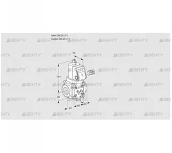 VAN125R/NW (88023965) Сбросной газовый клапан Kromschroder