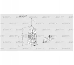 VAD1-/25R/NW-25A (88033045) Газовый клапан с регулятором давления Kromschroder