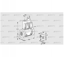 VCS6T65A05NLQSRB/4-P4/PPPP (88204601) Сдвоенный газовый клапан Kromschroder