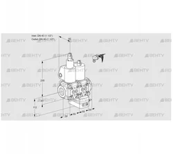 VCG2E40R/40R05LGEWL/PPPP/PPPP (88107274) Клапан с регулятором соотношения Kromschroder