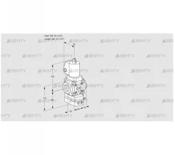 VAG1T15N/NWSLBN (88030203) Газовый клапан с регулятором соотношения Kromschroder