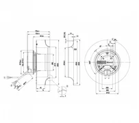 Центробежный вентилятор ebmpapst R3G250AH5201
