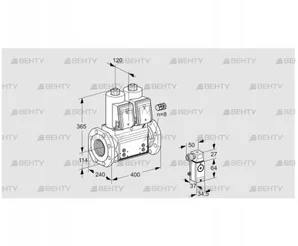 VCS9125F05NNAR3B/P3PP/MMMM (88204624) Сдвоенный газовый клапан Kromschroder