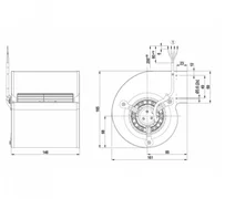 Центробежный вентилятор ebmpapst D2E097BI5602