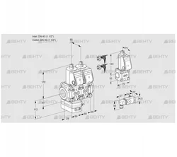 VCG2E40R/40R05GENWR5/3--4/PPZS (88107075) Клапан с регулятором соотношения Kromschroder