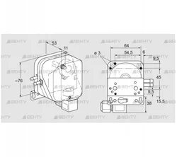 DL 50KN-6W (84444534) Датчик-реле давления воздуха Kromschroder