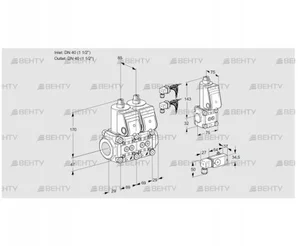 VCS2E40R/40R05NNQR6/PP4-/PPZS (88101475) Сдвоенный газовый клапан Kromschroder