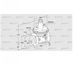 VAR 65F05-1Z (86054104) Стабилизатор давления Kromschroder