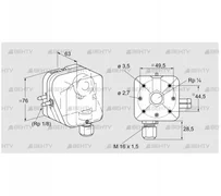 DL 50A-32 (84444495) Датчик-реле давления воздуха Kromschroder