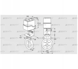 IDR250Z03D100AU/50-30W20E (88303040) Дроссельная заслонка Kromschroder