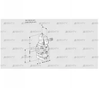 VAD120R/NQSR-25A (88015126) Газовый клапан с регулятором давления Kromschroder