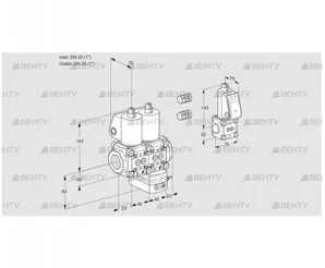 VCD1E25R/25R05ND-100WL3/PPZS/PPPP (88105118) Регулятор давления Kromschroder