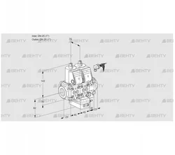 VCH1E25R/25R05NHEVWR/PPPP/PPPP (88100599) Клапан с регулятором расхода Kromschroder