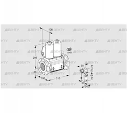 VCS780F05NNWL3B/4-PP/4-PP (88207128) Сдвоенный газовый клапан Kromschroder