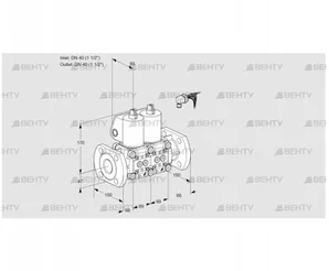 VCS2E40F/40F05NNWL/PPPP/PPPP (88102691) Сдвоенный газовый клапан Kromschroder