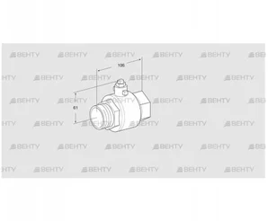 GEH 32R50 (03352509) Регулирующий кран для газа Kromschroder