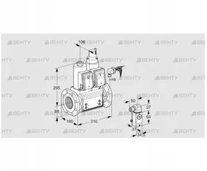 VCS780F05NLWRB/P2P4/PMPM (88204325) Сдвоенный газовый клапан Kromschroder