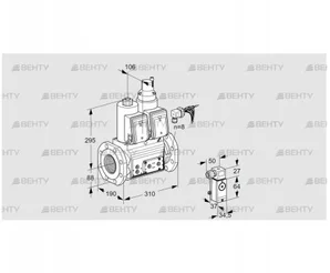 VCS780F05NLWRE/3-PP/4-3P (88207292) Сдвоенный газовый клапан Kromschroder