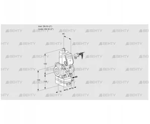 VAG350R/NWAK (88030638) Газовый клапан с регулятором соотношения Kromschroder