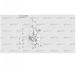 VAV3-/50F/NWSRAK (88027777) Газовый клапан с регулятором соотношения Kromschroder