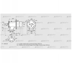 ZIO 200HB-650/335-(21)DB (84099556) Газовая горелка Kromschroder