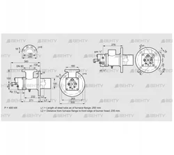 BIO 140KBL-250/235-(67)E (84008235) Газовая горелка Kromschroder